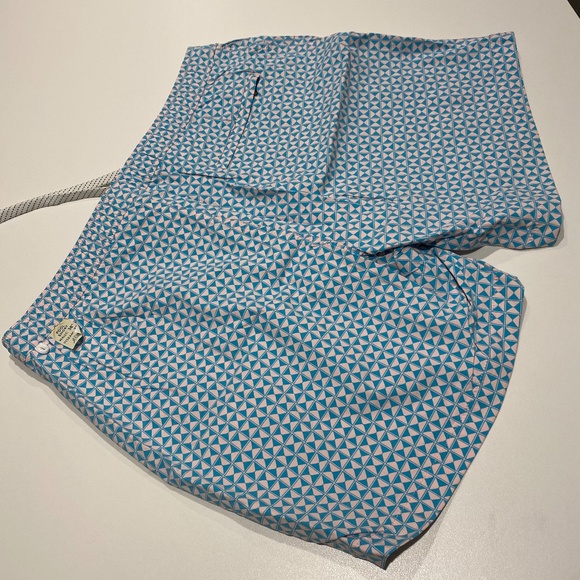 New Never Worn J.Crew 7" Stretch Bathing Suit in Blue - Picture 3 of 3